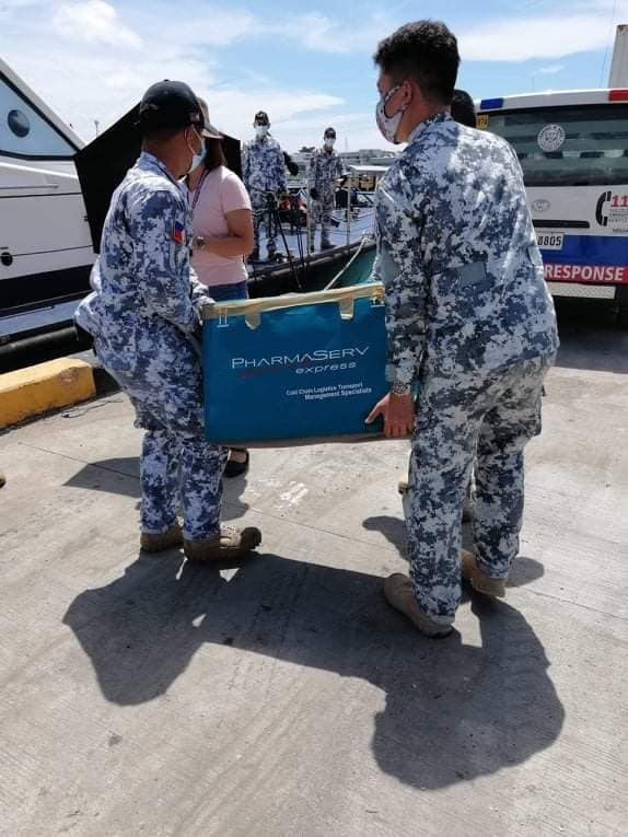 COVID-19 vaccines arrive in Bohol province on Sunday morning, March 14. | Photo from Governor Art Yap