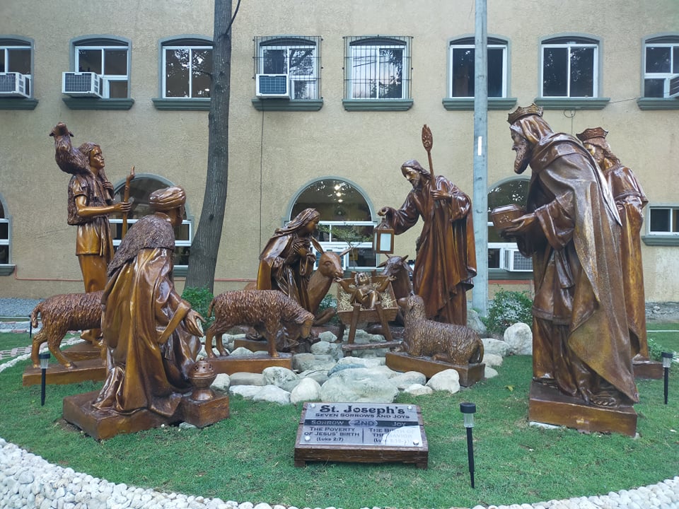 The Garden of St. Joseph: The birth of Christ in the manger.