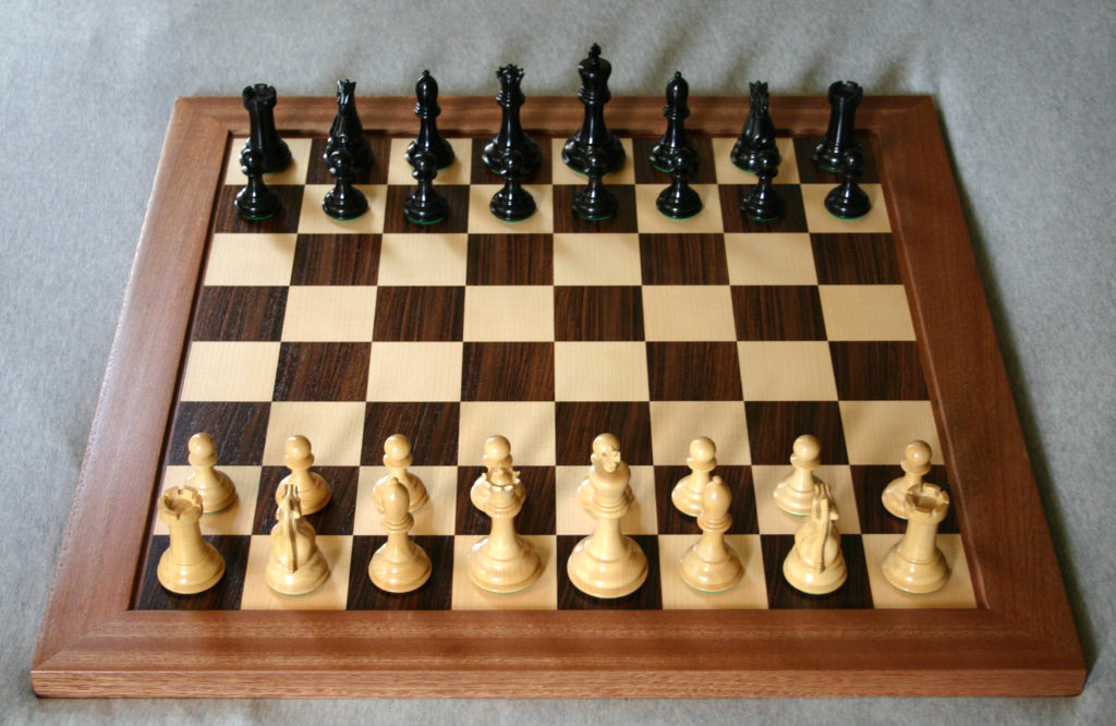 Photo of a chess board.