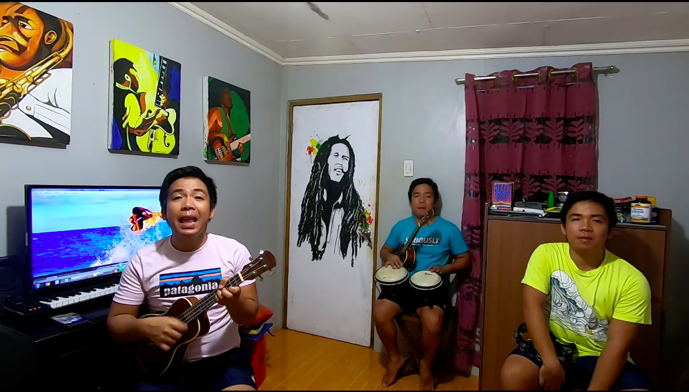 SONG TO SUPPORT LOCAL BUSINESSES. A young lad in Argao town in southern Cebu has created a song to support local businesses in the new normal. | Contributed photo
