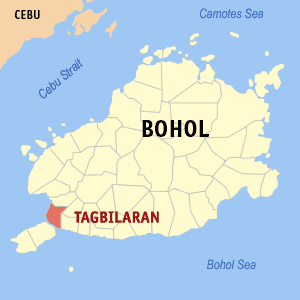 'shabu' worth P1.36M seized in Tagbilaran, Bohol. In photo is a map of Bohol