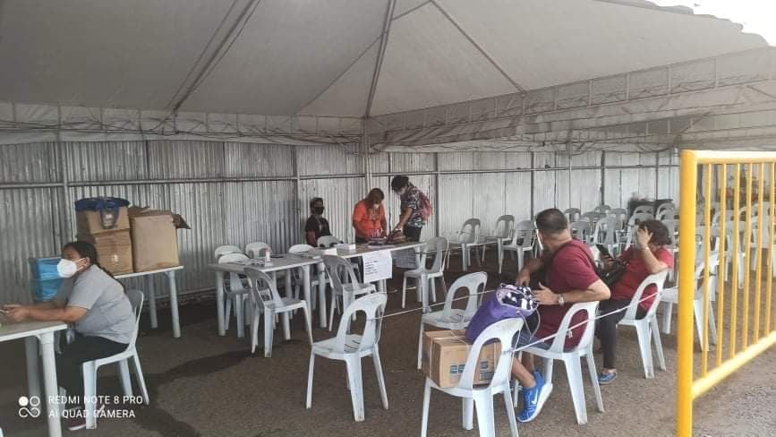 In Photos: Few passengers are seen at the Cebu City port waiting area.
