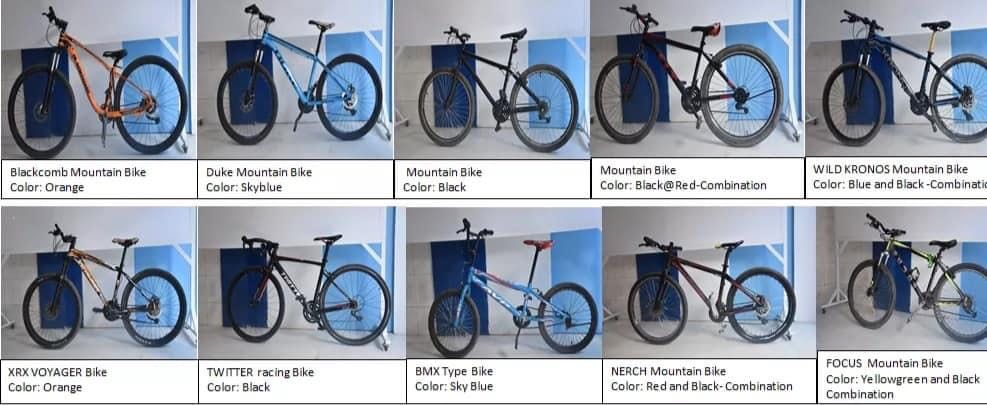 BIKES STOLEN BY BIKE THIEF. These are 10 of the 14 bicycles stolen allegedly stolen by Cabase