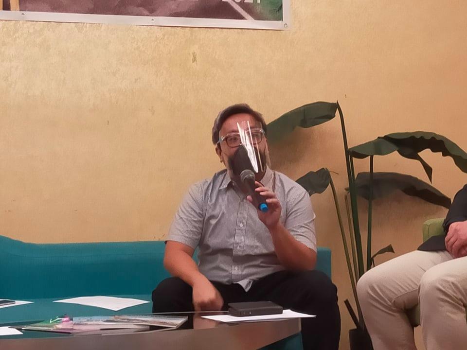 EOC urges public to hold gathering in open areas where there is proper ventilation to lessen chances of transmission of COVID-19. In photo is Dr. Bryan Lim, infectious disease expert, who agrees with this idea of proper ventilation for gatherings.