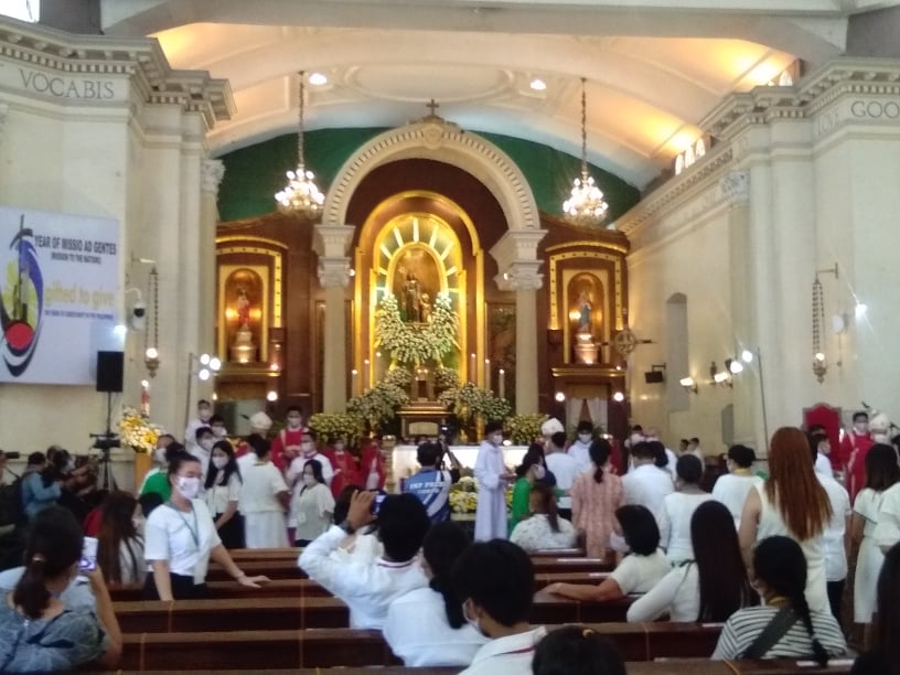 About 100 faithful have been confirmed as Christians during today's, confirmation activity at the National Shrine of St. Joseph in Mandaue City, an activity that is part of the 500 years of Christianity celebrations. | Mary Rose Sagarino