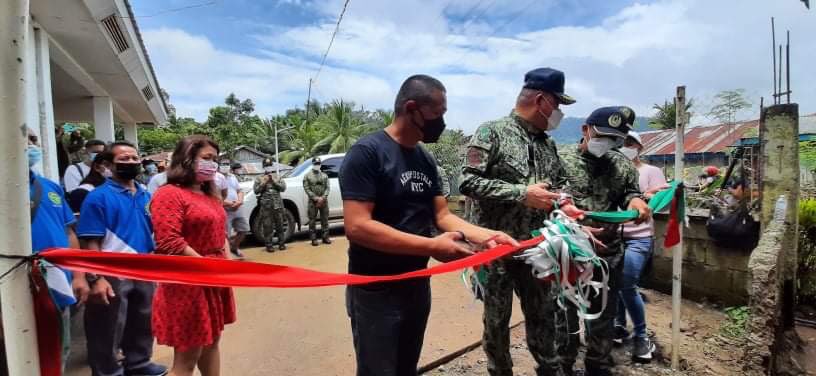A police substation is opened today, April 24, in a mountain barangay in Negros Oriental in Sitio Kakha, Barangay Talalac, Santa Catalina town.| Pegeen Maisie Sararaña