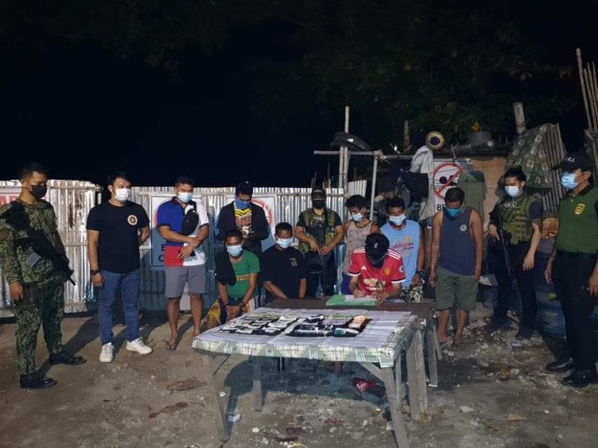 PDEA-7 agents do the inventory of confiscated items after they shut down another drug den in Cebu Island on April 24 -- this time in Barangay Poblacion, Talisay City and arrested five persons including the caretaker of the drug den. | Photo courtesy of PDEA-7