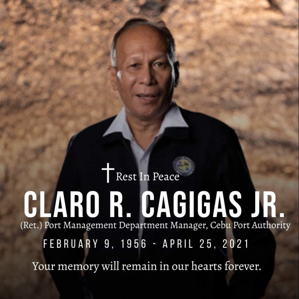 Retired CPA manager Claro Cagigas Jr.: Former colleagues post a photo of Cagigas at the CPA Facebook page about his passing. | Photo from CPA Facebook page