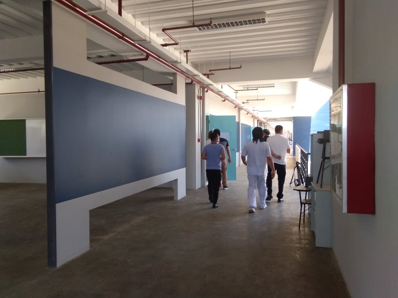 New UCLM building identified as second vaccination site in Mandaue City.  The members of the COVID-19 Vaccination Board of Mandaue City inspect the new UCLM building which will be the one of the vaccination sites for tomorrow's (May 18) vaccination of senior citizens in Mandaue City. | Mary Rose Sagarino