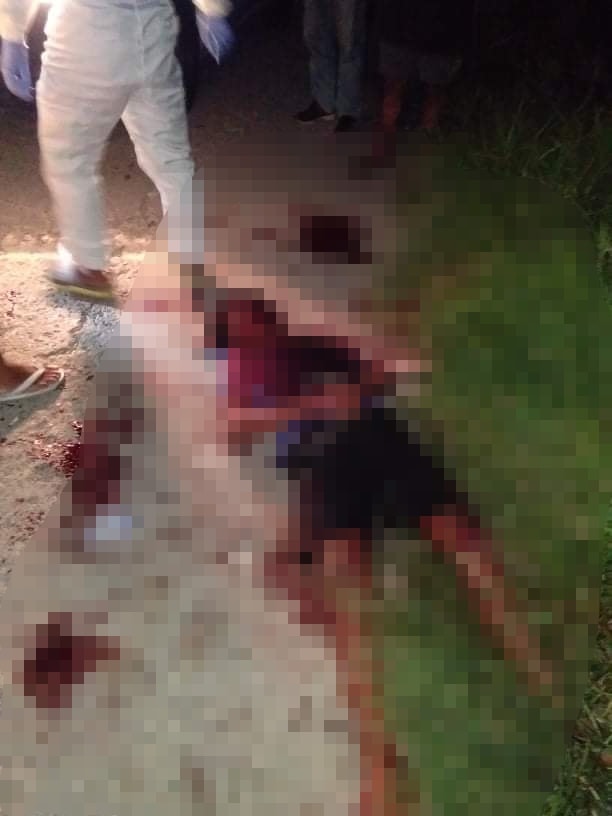 DANAO SHOOTING INCIDENT. The 14-year-old shooting victim was still conscious when emergency responders and Danao police arrived in Barangay Taytay, Danao City, past 11 p.m. on Saturday, May 29. | Photo from Danao PS