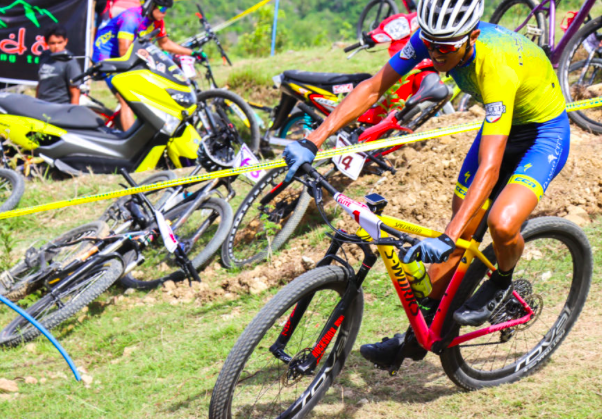 Cyclists of national mountain bike team ma camp in Danao City in northern Cebu. In photo is Niño Surban competes in the final of the “Race Against Drugs & Bike To Stay Healthy Against Covid” on March 28, 2021, in Barangay Sandayong Sur, Danao City, northern Cebu. | file photo courtesy of Juneds Photography