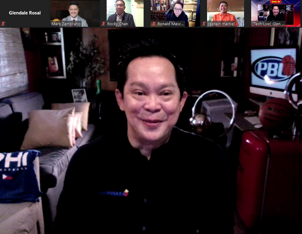 Former PBL Commissioner Chino Trinidad is VisMin Super Cup's new consultant. | Screen grab from virtual press conference