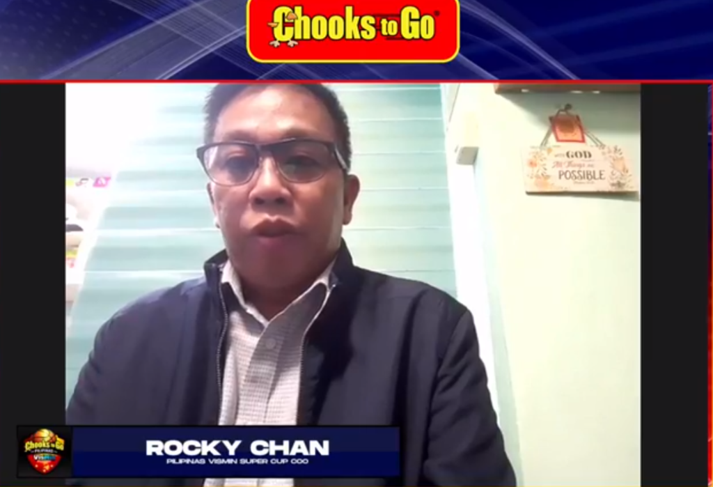 VisMin Super Cup starts June 22. In photo is Rocky Chan, VisMin Super Cup COO during a virtual presser announcing the start of the Mindanao leg on June 22. | screen grab from virtual presser