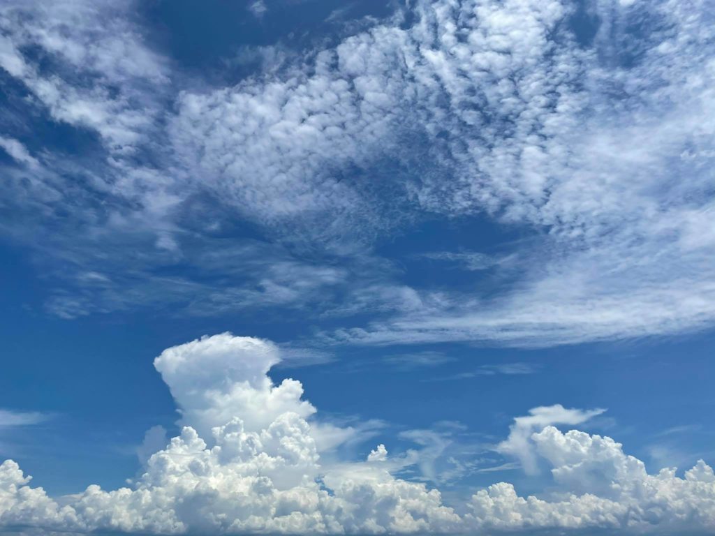 Pagasa says fair weather in Cebu and Visayas today. In photo are cloud formations are seen on the skies of Ginatilan town in southwestern Cebu today, June 25. | Micah Marcellones