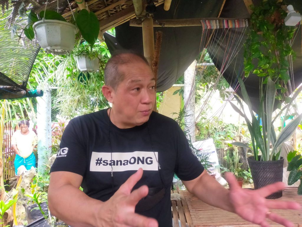 ONG OKAY TO RUN FOR HIGHER POST. Cebu City Councilor Franklyn Ong in a press conference in Barangay Adlaon on July 10, 2021.