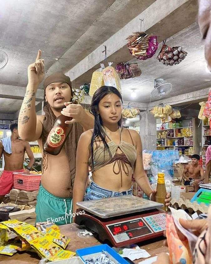 Memes of Nadine show netizens humorous side. Another netizen inserts himself in the photo buying a bottle of beer.
