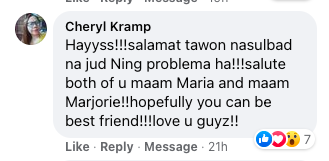 Netizens happy for Maria and Marjorie
