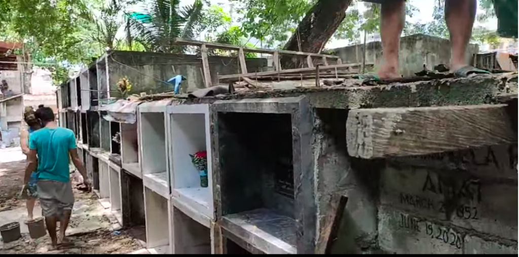 CEBU CITY CEMETERY PROPOSAL AWAITS APPROVAL. In photo are the unfinished tombs at the Cabantan Cemetery in Barrio Luz in Cebu City.