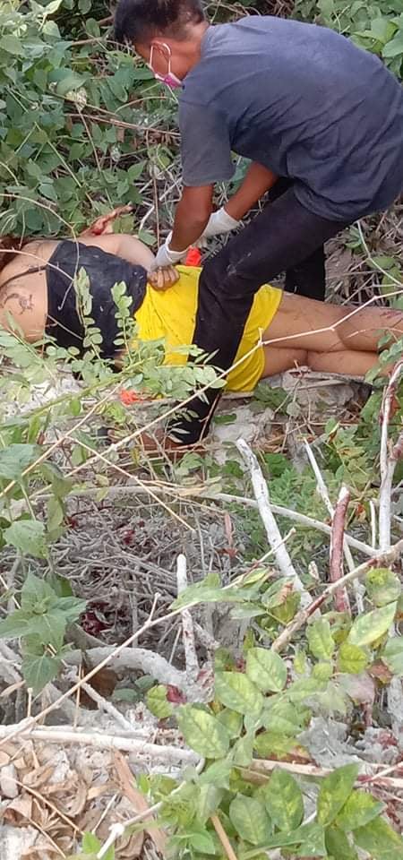 DEAD WOMAN STILL UNIDENTIFIED. A still unidentified woman was found dead in a grassy area in Barangay Panas, Consolacion around 7 a.m. on Thursday, August 12, 2021. | Contributed photo