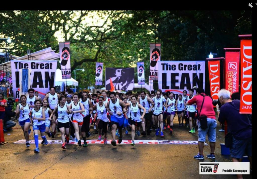 LEAN REMEMBERED THRU THE GREAT LEAN RUN. In photo are runners joining the Great Lean Run. Contributed