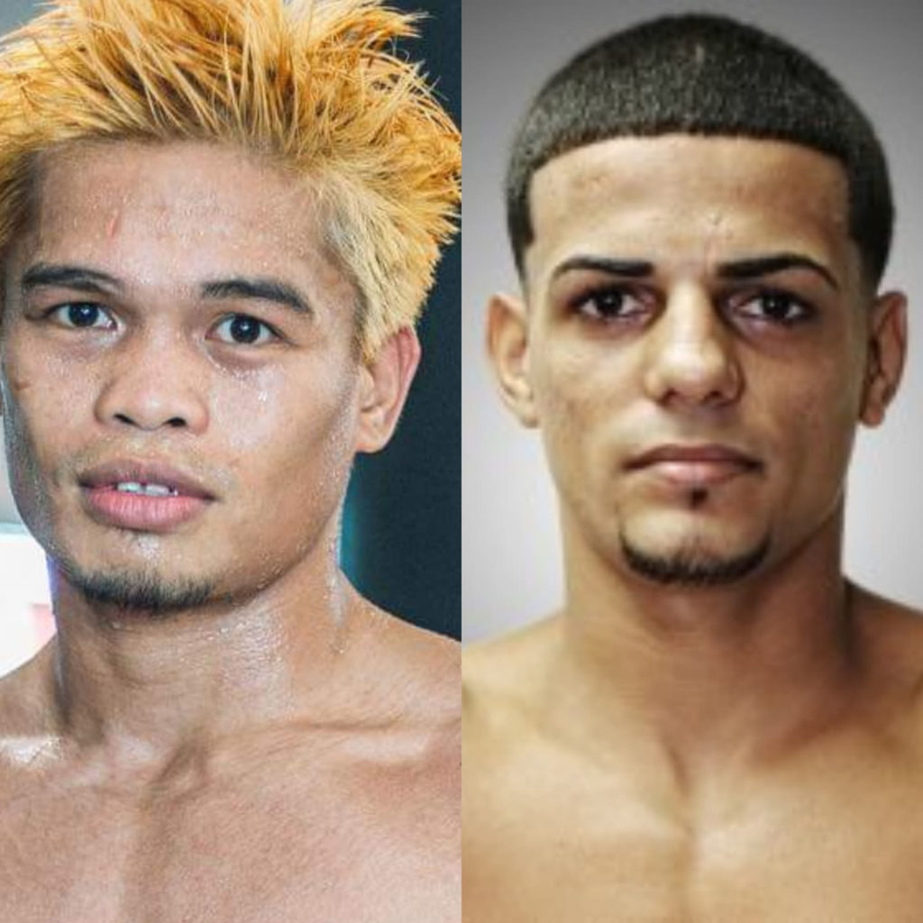 Filipino boxer Jonas Sultan (left) will fight Puerto Rican KO artist Carlos Caraballo (left to right) this October.. | Photos from Boxrec