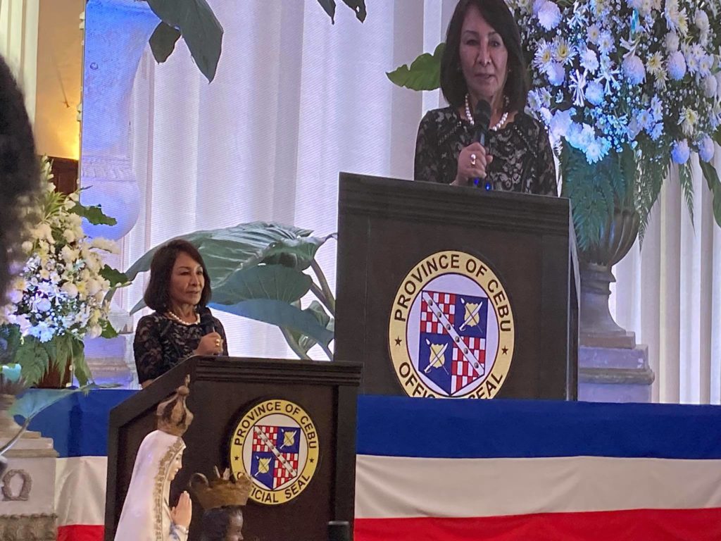 Cebu Governor Gwendolyn Garcia says during the necrological service of her father former Governor Pablo "Pabling" Garcia, that she has lost a mentor with her father's passing. | Mae Fhel Gom-os