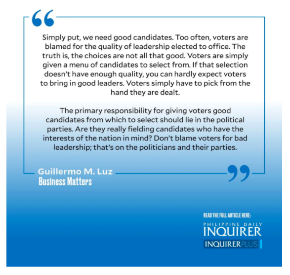 2022 elections coming. Guillermo Luz shares his views on the coming 2022 elections.
