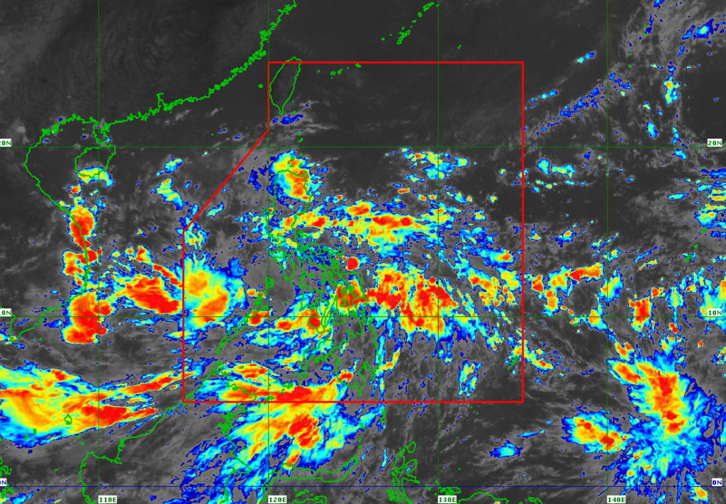 SEARCH AND RESCUE TEAMS OF CCPO ON STANDBY as tropical depression Lanie affects Cebu. in photo is the satellite image of tropical depression Lannie as of 5 p.m. today.