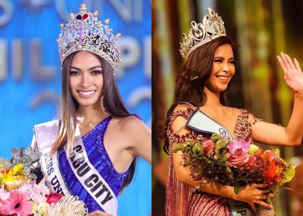 Miss Universe Philippines Beatrice Luigi Gomez (left) and Miss World Philippines 2021 Tracy Maureen will get financial and technicla support from Cebu City government. | Photo courtesy of MUP and Contributed photo via CDNDigital 