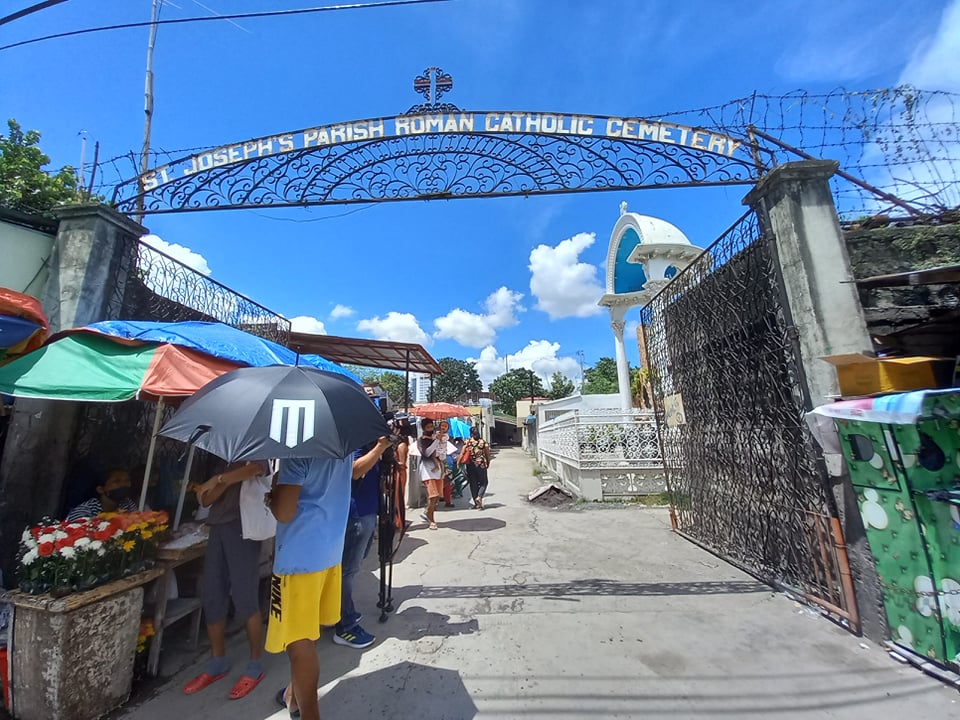 The Mandaue City government has deployed personnel at the city's cemeteries like the St. Joseph Cemetery at Barangay Guizo to make sure that health protocols from cemetery visitors will be followed.  | Mary Rose Sagarino
