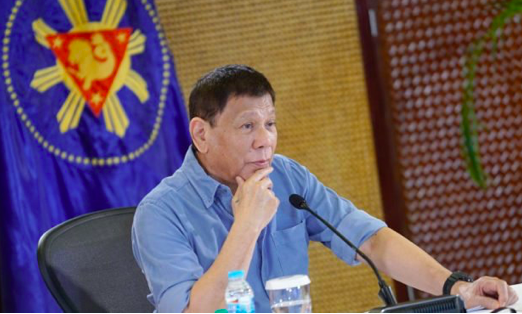 President Duterte during one fo the Palace briefings. FILE PHOTO / MALACAÑANG