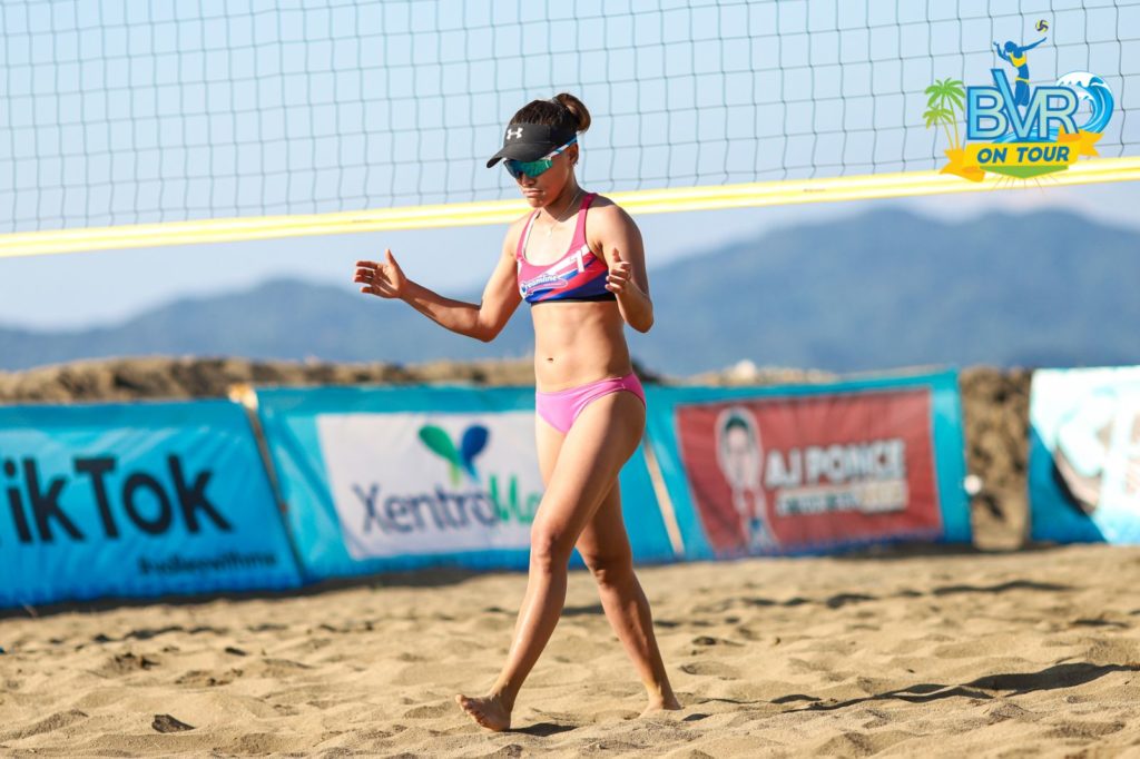 Cherry Ann Rondina  of Creamline 1 reacts during one of their matches on Sunday, Oct. 31. | Photo from BVR