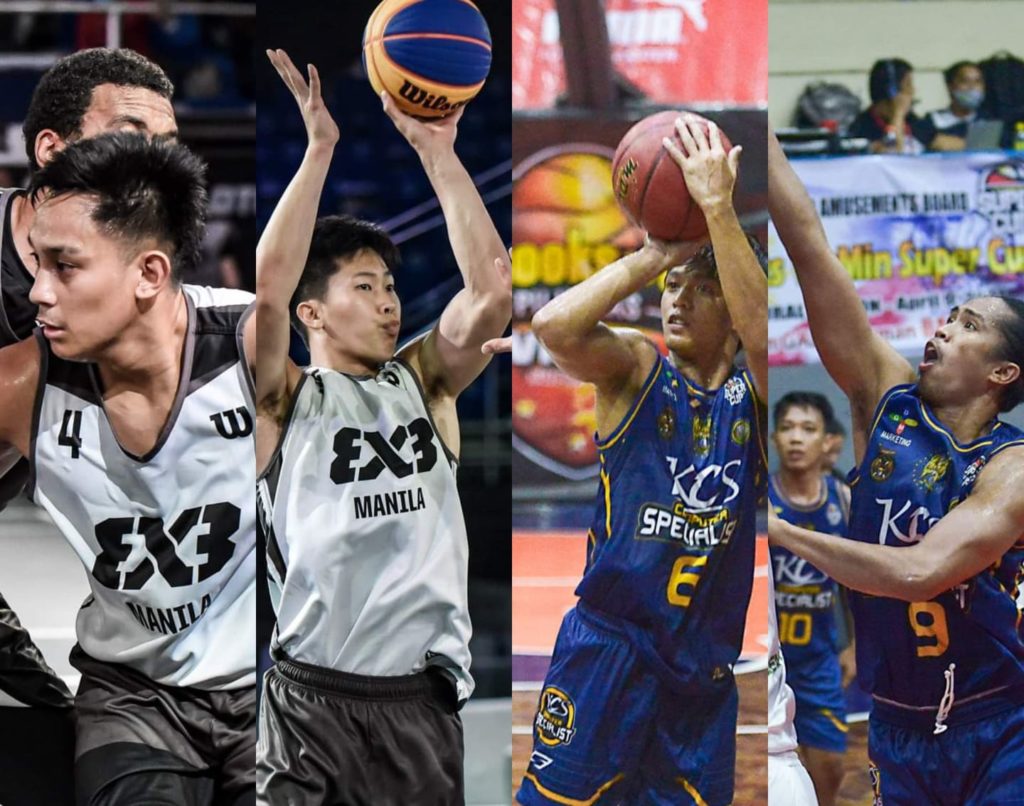 MINDANAO CHALLENGE: Cebuano cagers who will be seen in action in the second conference of the VisMin Super Cup in Pagadian City. From left; Mac Tallo, Zach Huang, Shaq Imperial, and Rhaffy Octobre. | Contributed photos