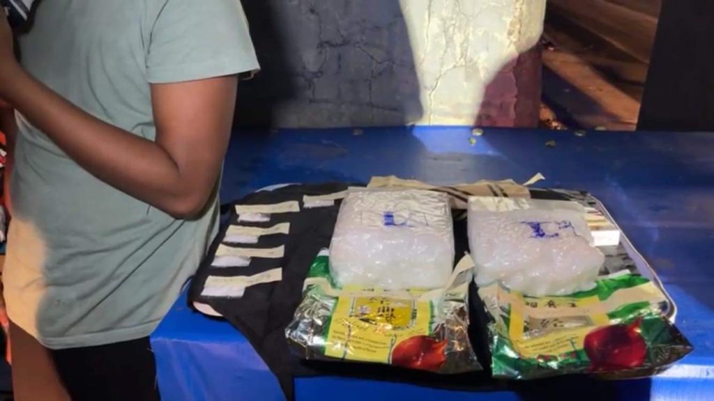 CCPO CHIEF SAYS PROLIFERATION OF ILLEGAL DRUGS KNOWS NO SEASON. In photo are the more than 2 kilos of suspected shabu confiscated during Sunday's operation in Barangay Duljo-Fatima in Cebu City.