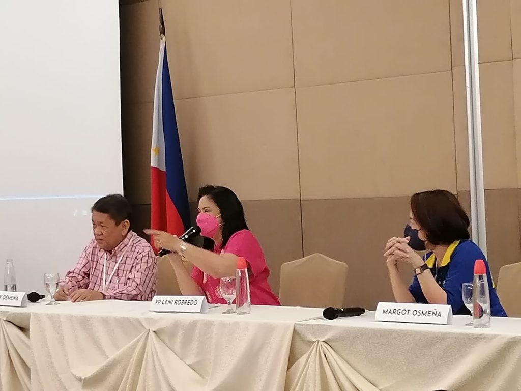 Presidential aspirant, Vice President Leni Robredo, says she will push for special polling centers for BPO people. | Morexette Marie Erram
