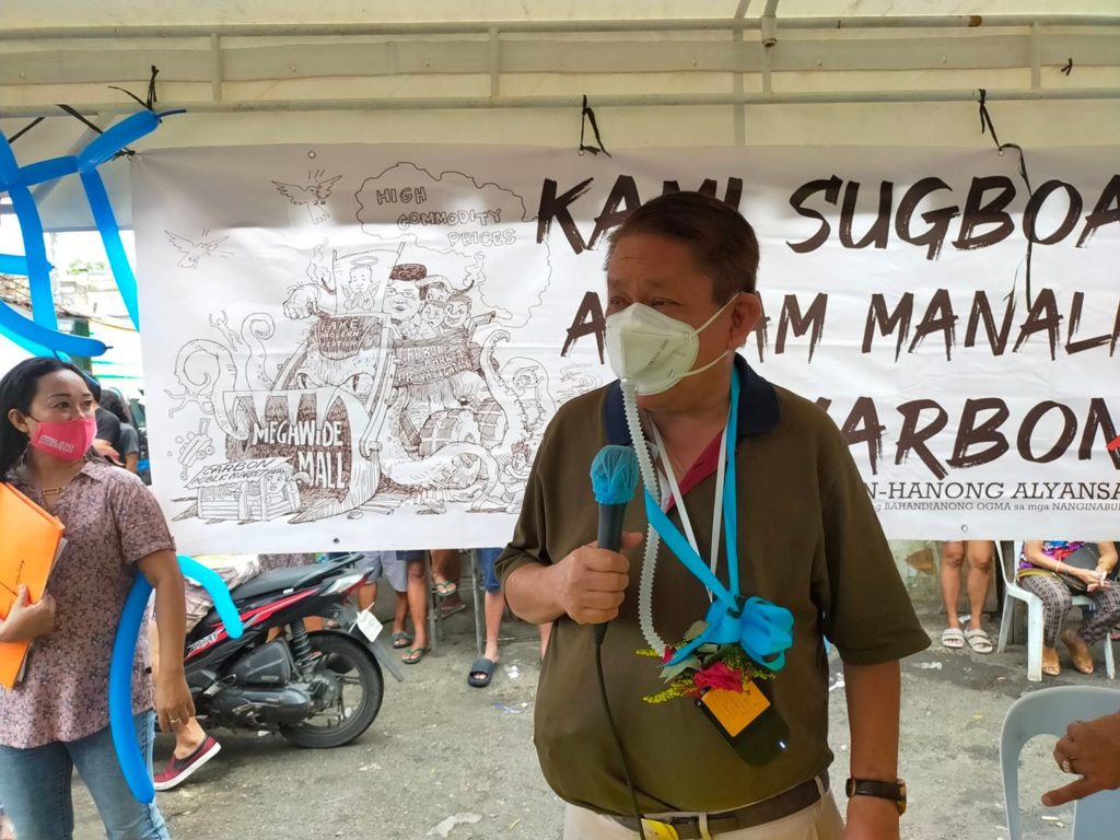 Former Cebu City Mayor Tomas Osmeña calls supporters to not vote for his friend former Undersecretary Francisco Fernandez as vice mayor during a press briefing today. | Delta Dyrecka Letigio