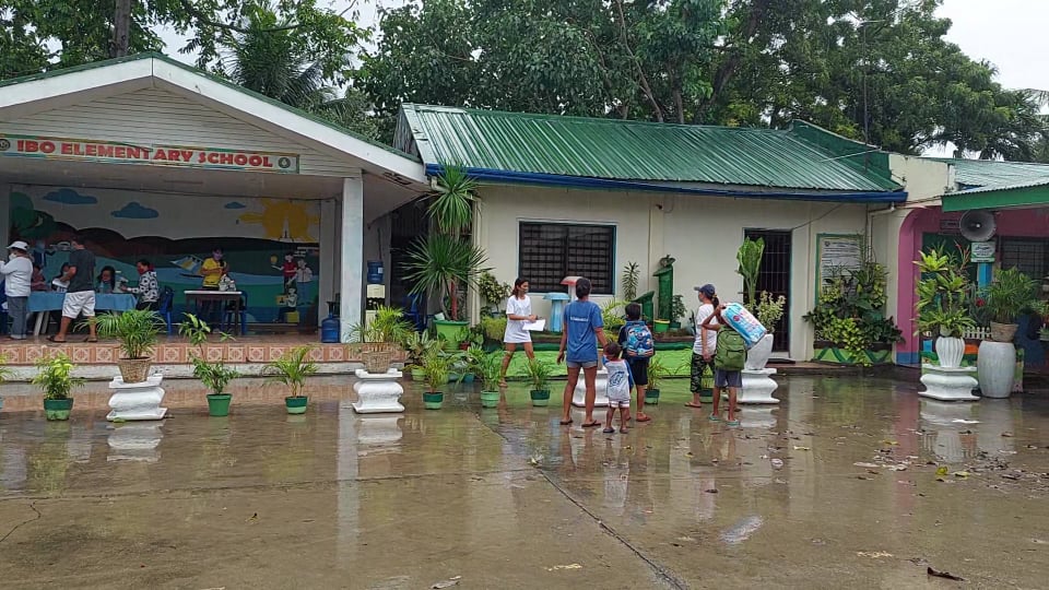 LAPU-LAPU EVACUATION. Some residents of Barangay Ibo in Lapu-Lapu City are evacuated to the Ibo Elementary School amid the threat of Typhoon Odette. | Futch Anthony Inso 