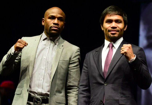Mayweather and Pacquiao. In photo are Floyd Mayweather Jr. (left) and Manny Pacquiao. AFP FILE PHOTO