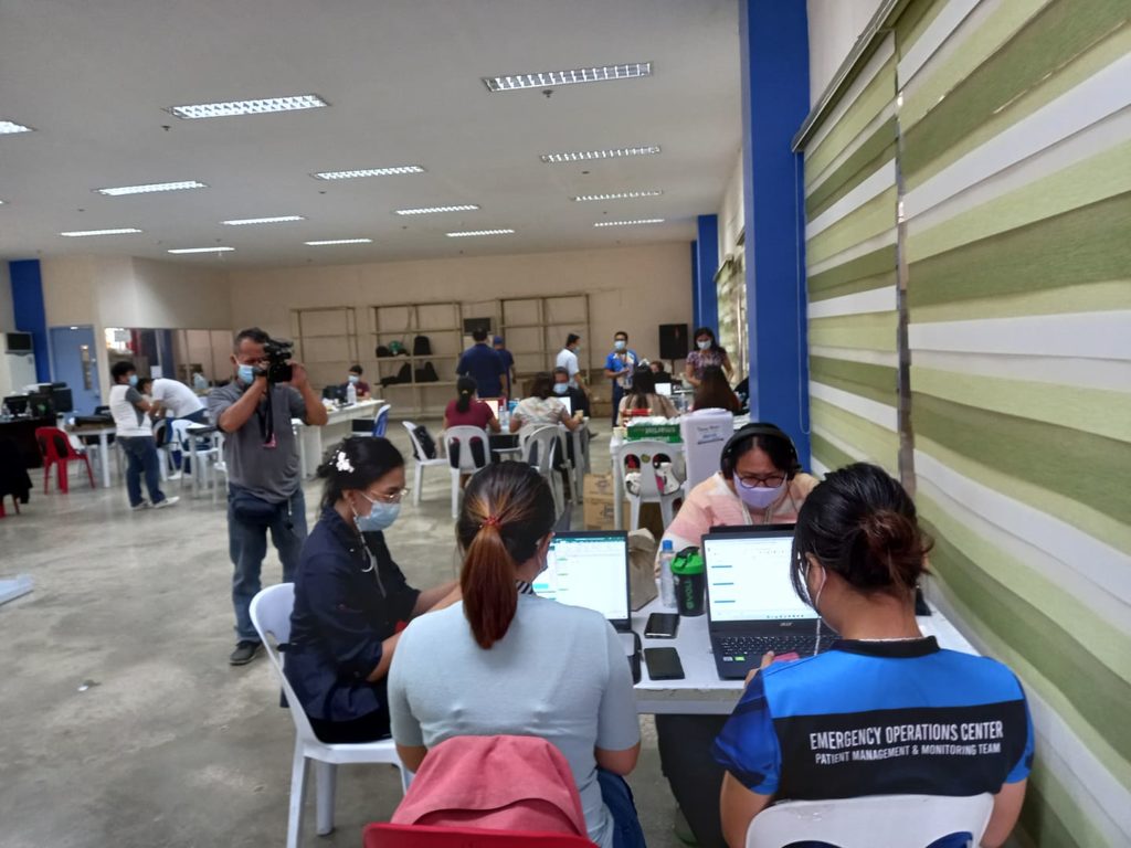 The Vaccination Operations Center or VOC, and the EOC or the Emergency Operations Center of Mandaue City have been moved from the Mandaue City Cultural and Sports Complex to the second floor of the city's public market building. | Mary Rose Sagarino
