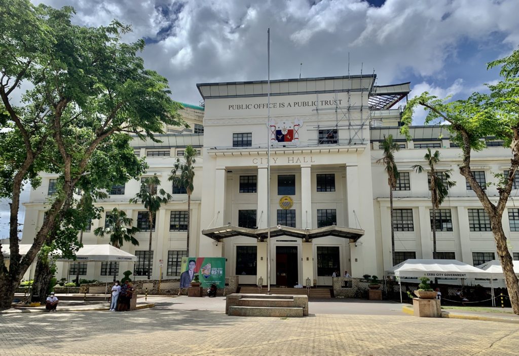 Shopee, Lazada should have physical offices in Cebu City -- dad ... In photo is the facade of Cebu City Hall.