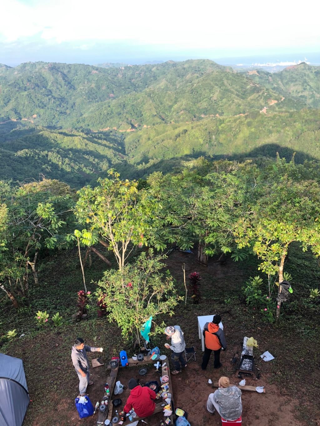 Photo of campers in Mt. Manunggal that is considered by DOT-7 as a gem destination in Cebu.
