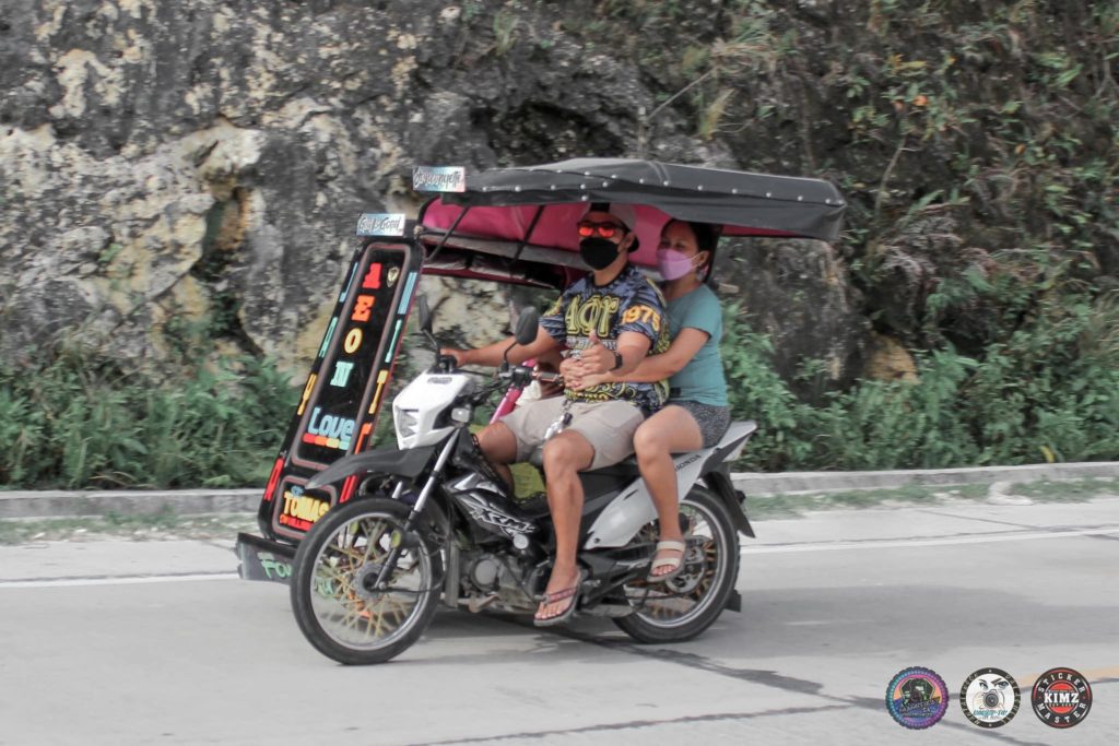 Mommy-Tik also takes photos of tricycles passing along the road in Paling Paling, Barangay Obo, Dalaguete town in southern Cebu. | Contributed photo
