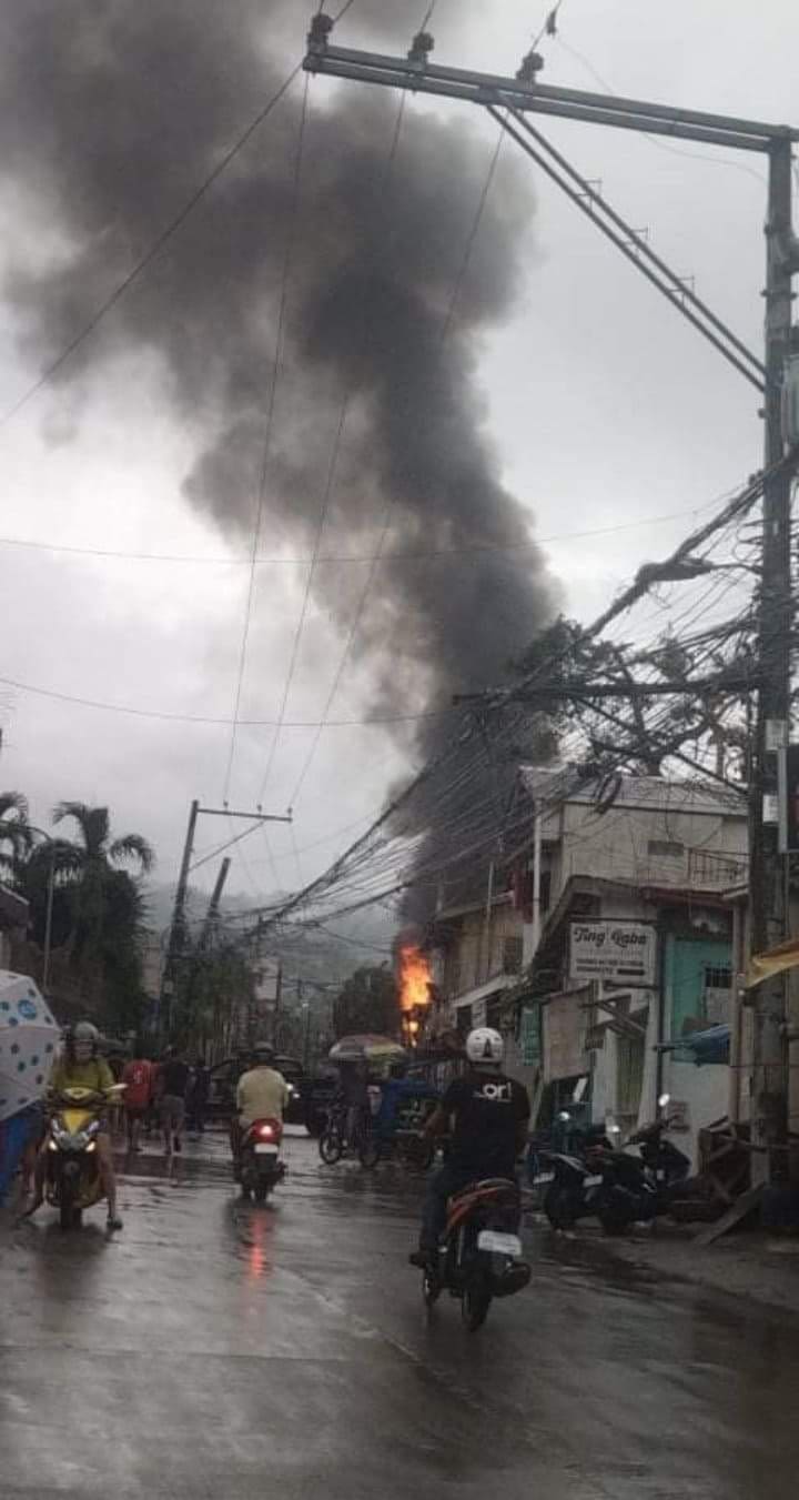 CEBU CITY HIT BY TWO FIRES. A fire in Salinas Drive, Barangay Lahug is one of two fires that hit Cebu Ctty on Sunday, March 6. The other one was in Don Pedro Cui St. in Barangay San Antonio, Cebu City, which was at least two hours since the first fire struck. | Contributed photo via Paul Lauro