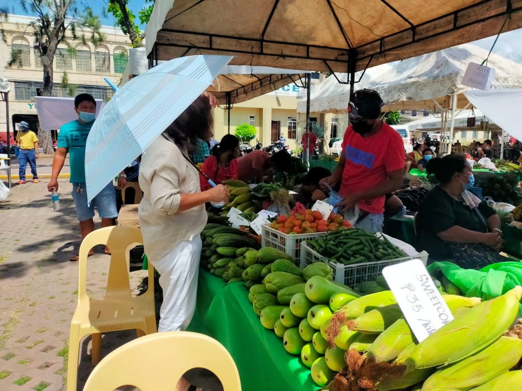 The Tugbong Tabo at the Plaza Sugbo in Cebu City, where produce of farmers from the city's upland barangays are sold at a cheaper price. | Delta Dyrecka Letigio