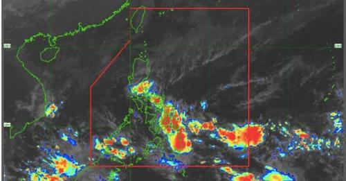 The low pressure area in Hinatuan, Surigao del Sur is causing rains in Central Visayas.