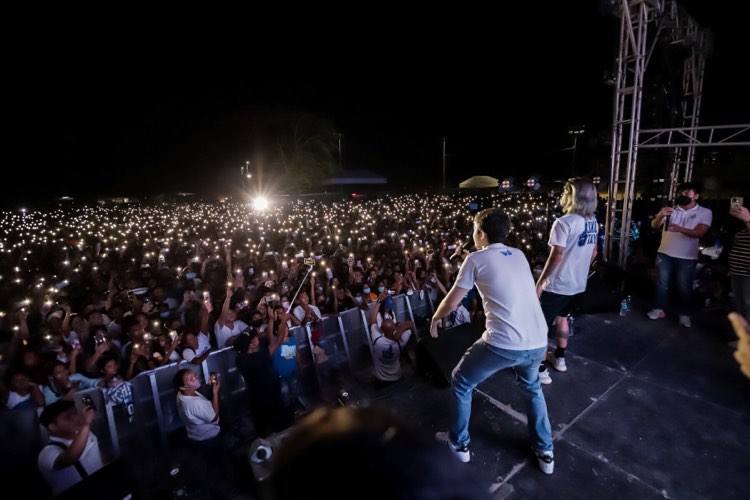 Isko Moreno supporters -- 65,000 in all -- attended a rally in Carcar City in southern Cebu on Sunday, April 24. | Contributed photo