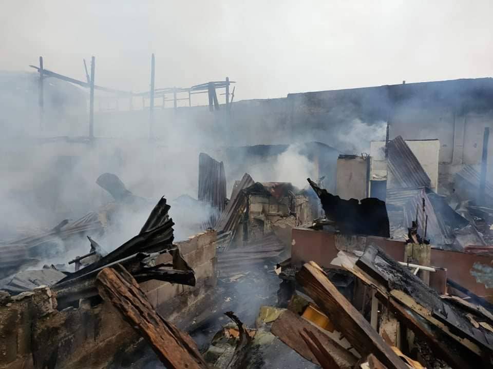 Mandaue City Fire Department has estimated the damage to property at P170,000. | Photo courtesy of the Mandaue City Fire Department