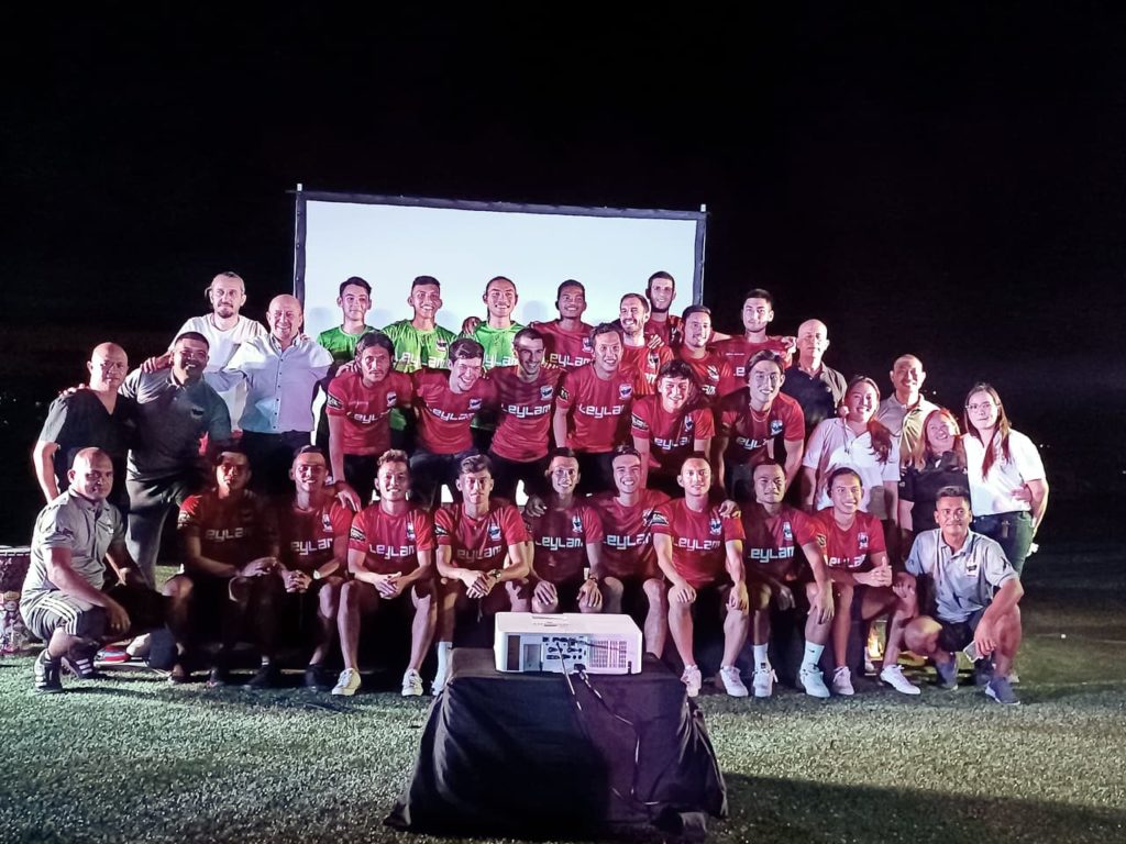 CFC, HATAYSPOR TIE UP FOR FOOTBALL IN CEBU. CFC's players, coaching staff, and officials pose for a group photo during the grand media day on Wednesday, April 20, 2022 at the Dynamic Herb-Borromeo Sports Complex in Talisay City, SRP. | Photo by Glendale G. Rosal