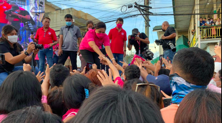 LENi Robredo in Danao City on April 21 campaign caravan in Cebu north. | Morexette Marie Erram