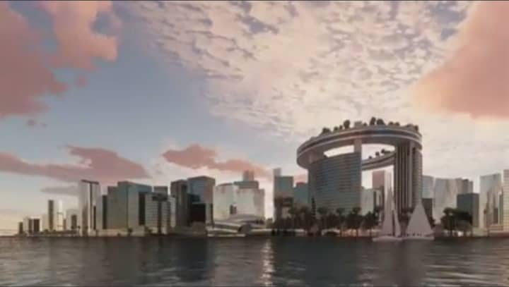 This is a computer generated image of a portion of the planned waterfront city that will soon rise in Mandaue City. | Contributed photo via Mary Rose Sagarino